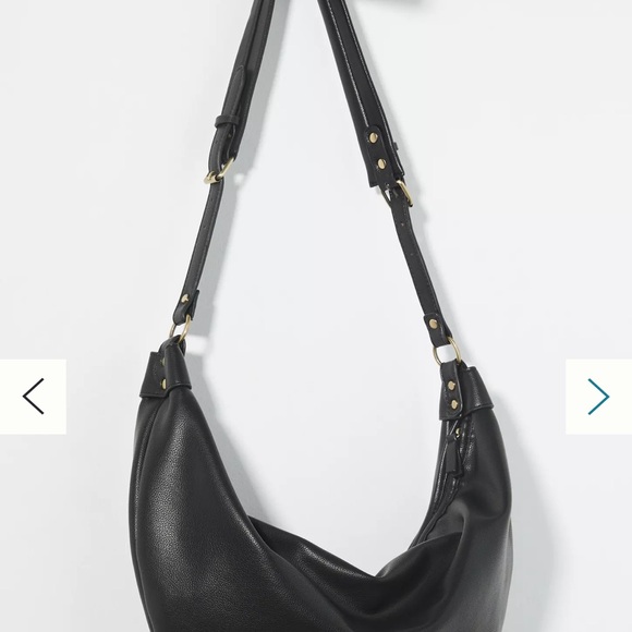 Anthropologie Sadie Slouchy Tote, NWOT Black - Picture 1 of 6